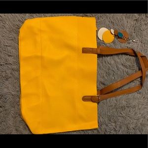 a yellow purse